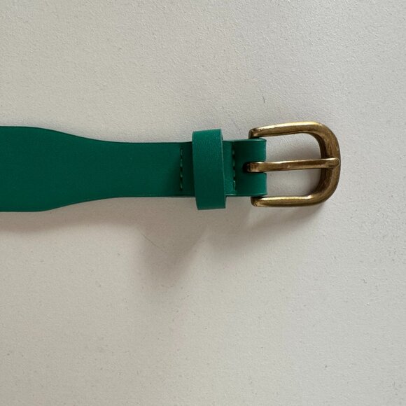 NWOT - Banana Republic Equestrian Waist Belt - M - Kelly Green - Picture 1 of 5